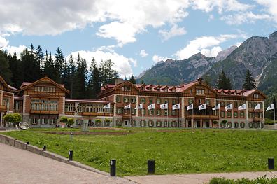 das Grandhotel in Toblach