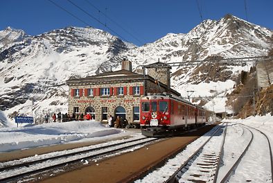 Station Alp Grüm der Bernina-Bahn
