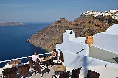Panorama-Cafe in Fira