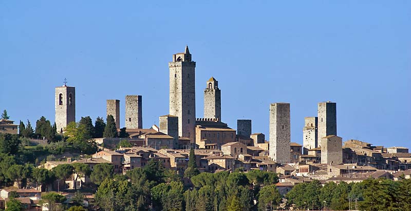 die Skyline von San Gimignano