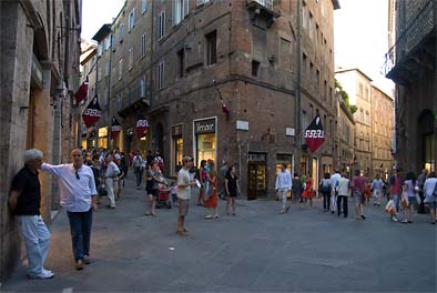 Stadtleben in Siena